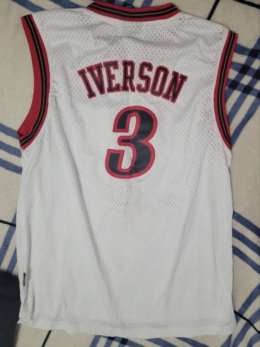 XL Kids Allen Iverson 76ers Basketball Jersey - Vintage